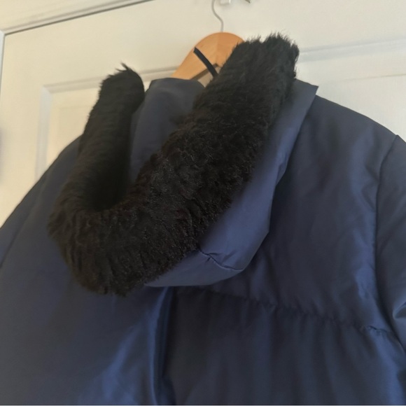 Lauren Ralph Lauren Full Zip Down Puffer Jacket Fur Hood Women's Medium Petite - Picture 7 of 10